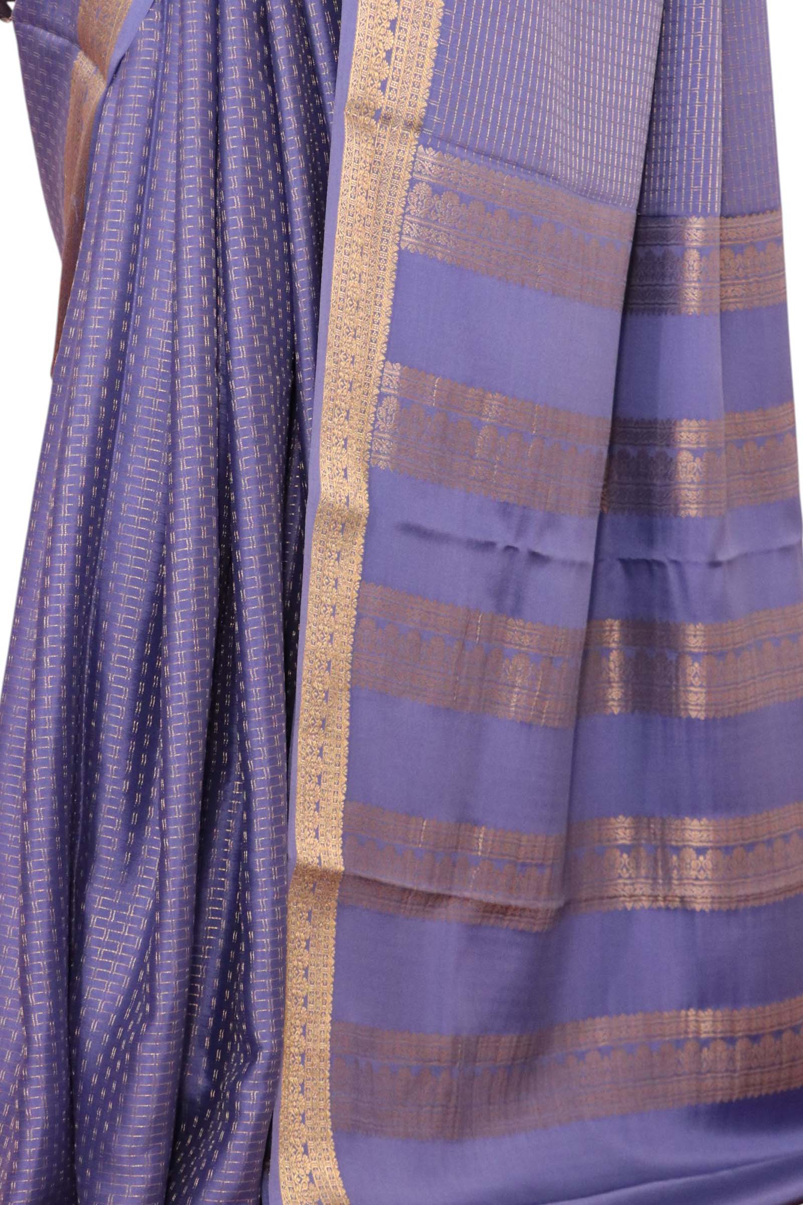 Pure Mysore Crepe Silk Saree AL212796